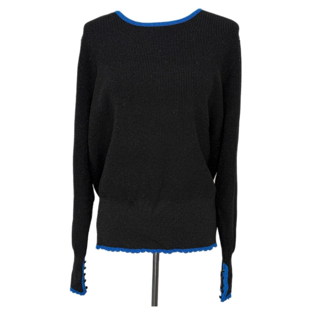 Liz Claiborne Black Sparkly Sweater - Women's Size XXL